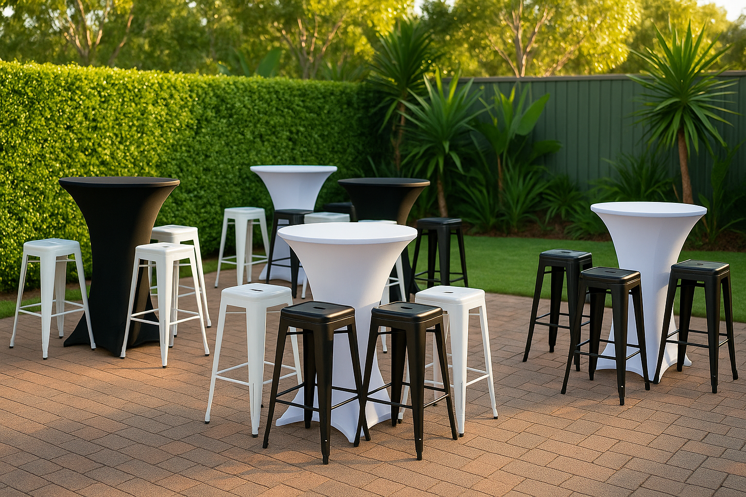 Cocktail tables and chairs 2